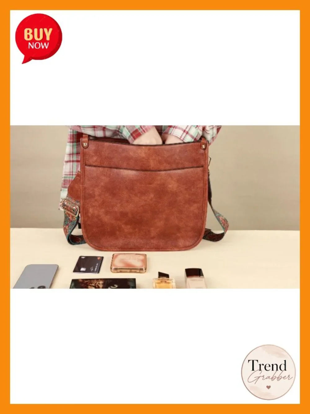 Vegan Leather Hobo Crossbody Bag with 2 Adjustable Straps